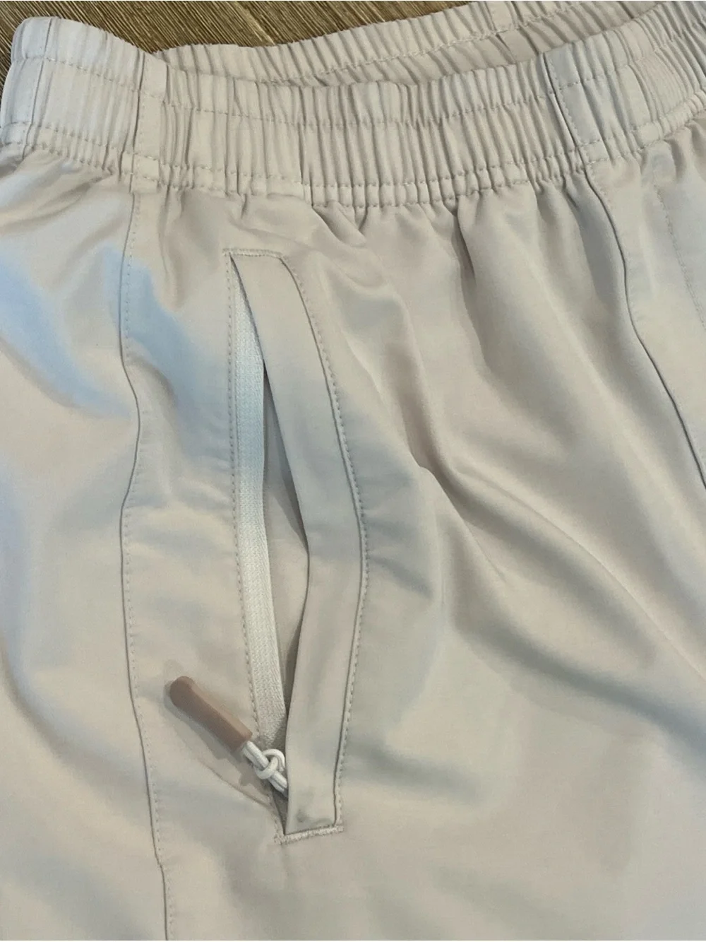 Northyard Men's Small Athletic Shorts White Zip Pockets Active Wear Running